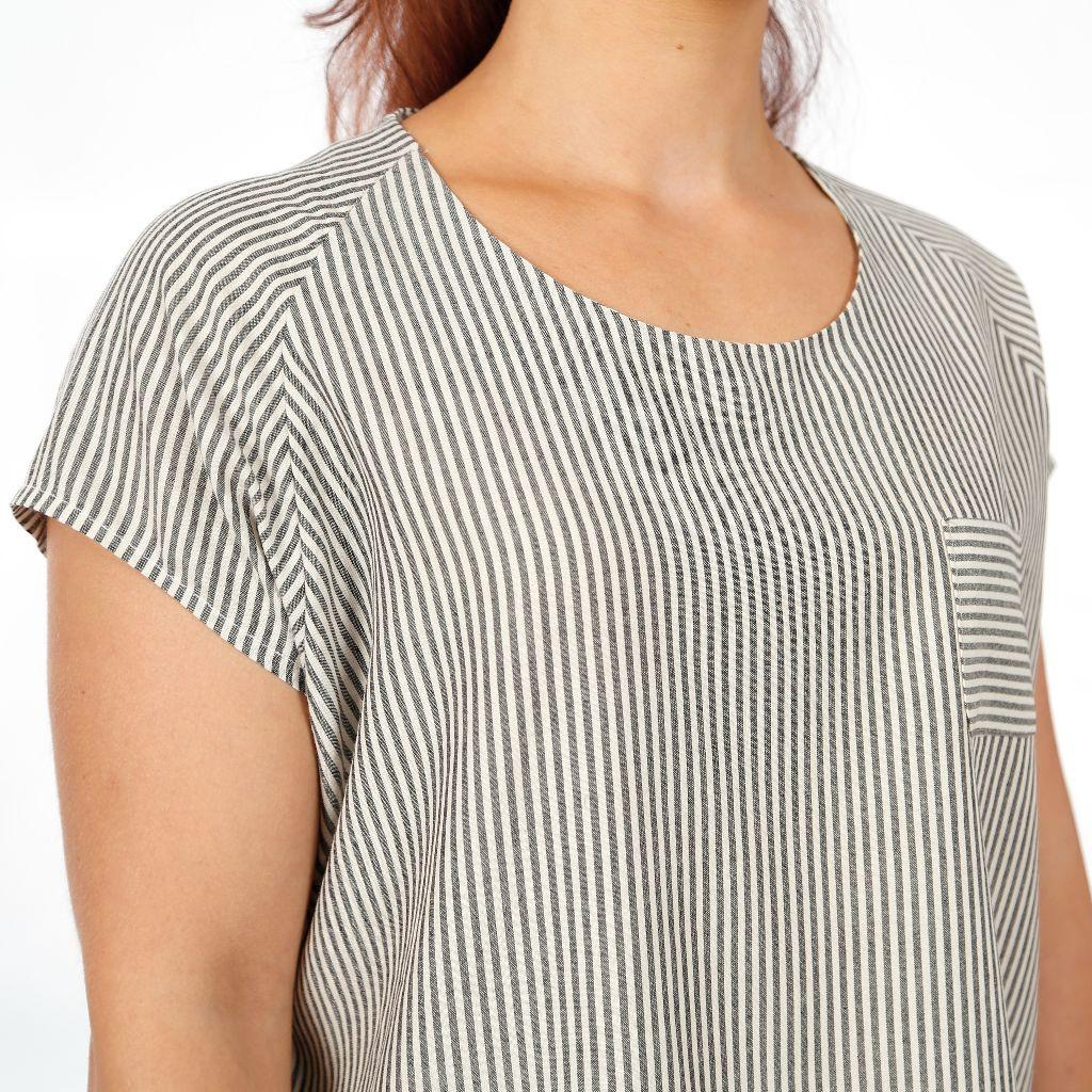Papierschnittmuster Raglanbluse Frau Mia XS-XL